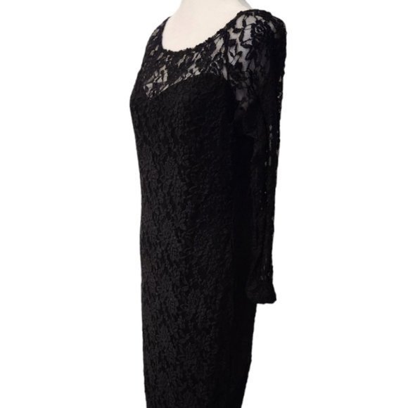 Nicky Minaj Black Lace Dress Tea Length - Picture 5 of 6